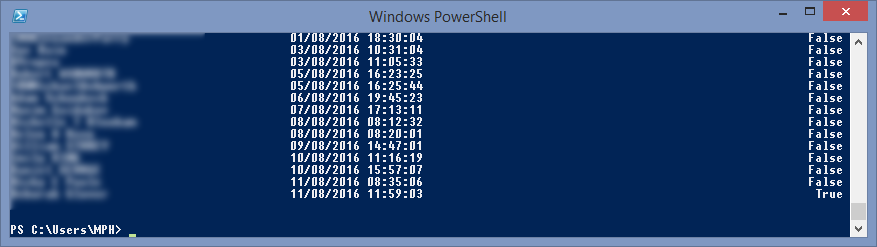 Get Active Directory Password Change Dates – 60 second solutions — screenshot 1